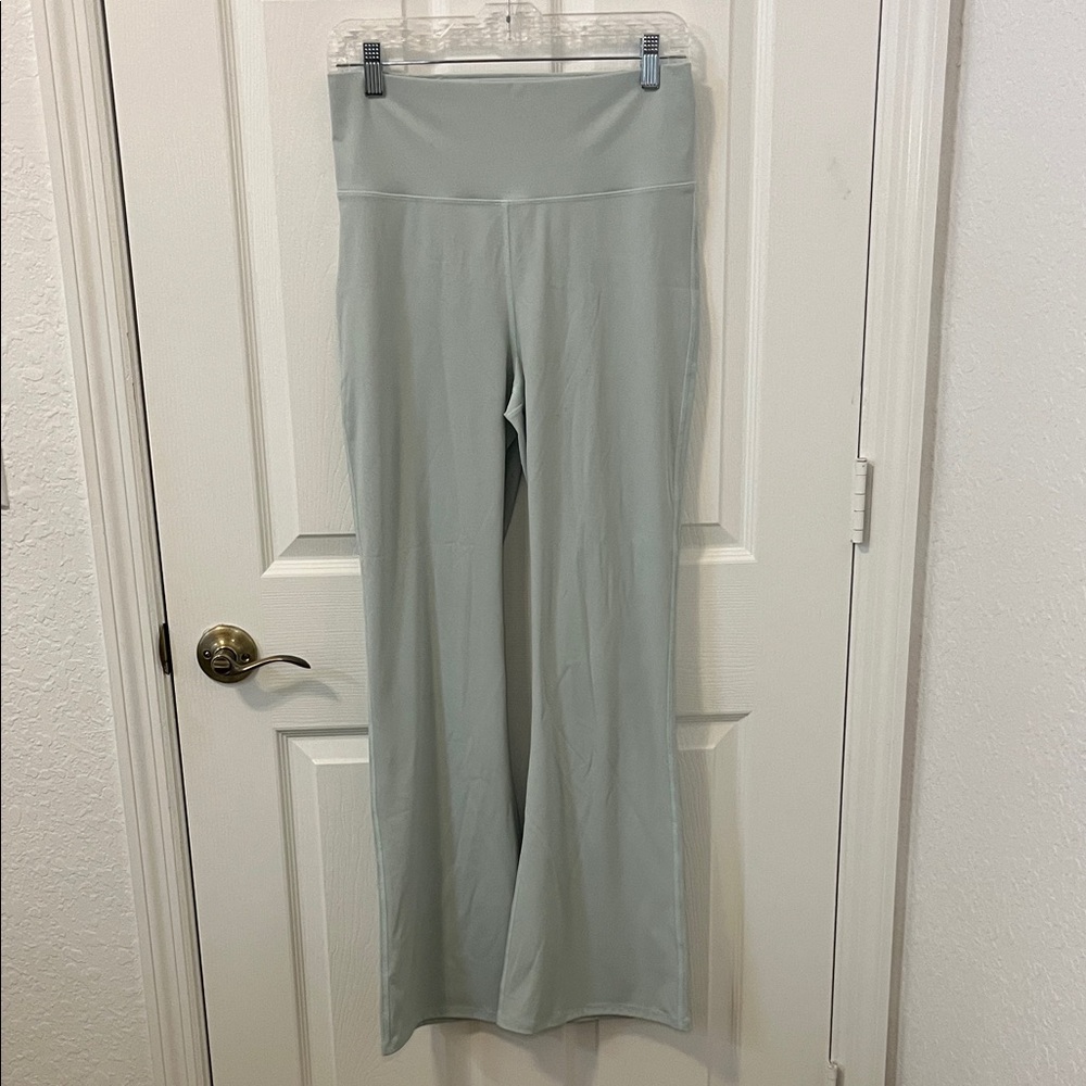 Laslulu Light Aqua Yoga Flare Pants
